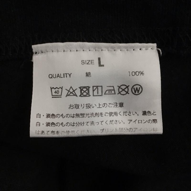 ビームス BEAMS Tシャツ 半袖 半袖カットソー プリントTシャツ クルーネックカットソー L プリント 黒 / ブラック /  メンズ USED 古着 中古 10141674
