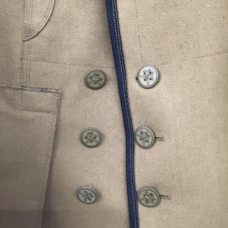 マリテフランソワジルボー MARITHEFRANCOISGIRBAUD ジャケット、上着 ジャケット、ブレザー ロングコートジャケット アウター カラージャケット L 無地 茶 / ブラウン /  メンズ USED 古着 中古 10144805