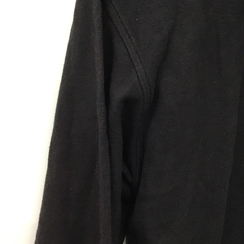 イヴサンローラン Yves Saint Laurent カットソー 長袖 長袖ポロシャツ 長袖カットソー カラーシャツ M ロゴ、文字 黒 / ブラック /  メンズ USED 古着 中古 10144967