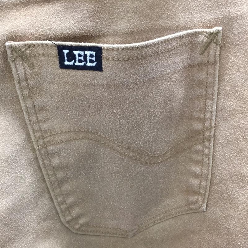 リー Lee パンツ デニム、ジーンズ カジュアルパンツ スリムパンツ ストレートパンツ ストレッチパンツ 30インチ ロゴ、文字 ベージュ / ベージュ /  メンズ USED 古着 中古 10119405