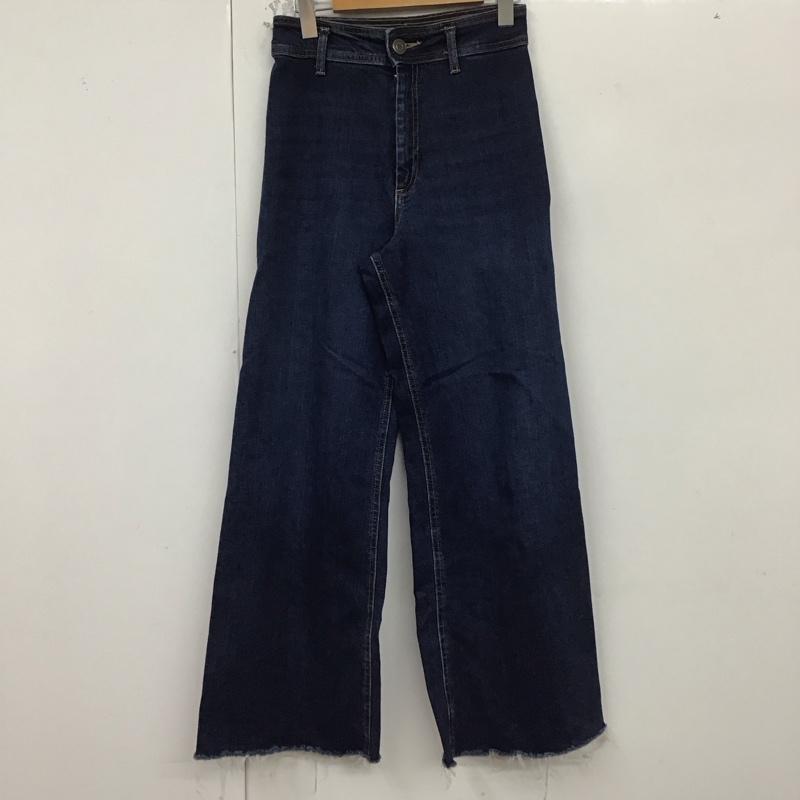 ザラ ZARA パンツ デニム、ジーンズ 36インチ 無地 インディゴ / インディゴ /  レディース USED 古着 中古 10129736
