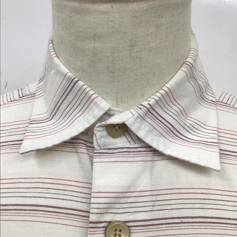 チャップスラルフローレン CHAPSRALPHLAUREN シャツ、ブラウス 半袖 1525-3832 コットン リネン 綿麻 M ボーダー柄 マルチカラー / マルチカラー /  メンズ USED 古着 中古 10116787