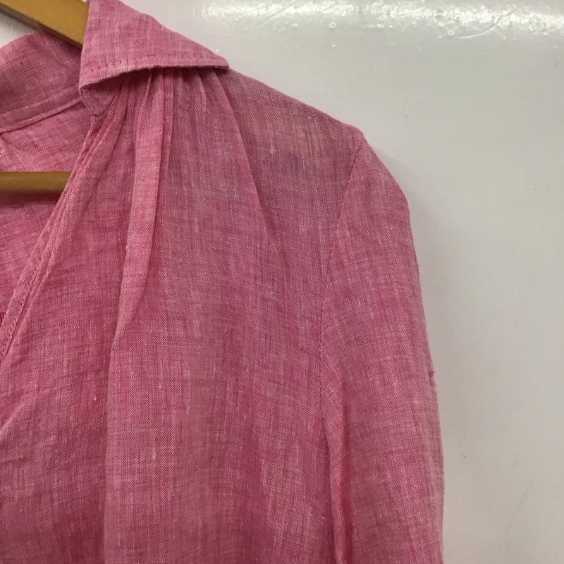 シンプリシテェ Simplicite シャツ、ブラウス 長袖 リネンシャツ 無地 桃 / ピンク /  レディース USED 古着 中古 10132776