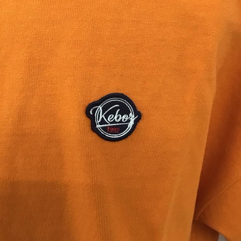 ケボズ KEBOZ カットソー 半袖 半袖カットソー 半袖シャツ 無地シャツ L ロゴ、文字 橙 / オレンジ /  メンズ USED 古着 中古 10126514