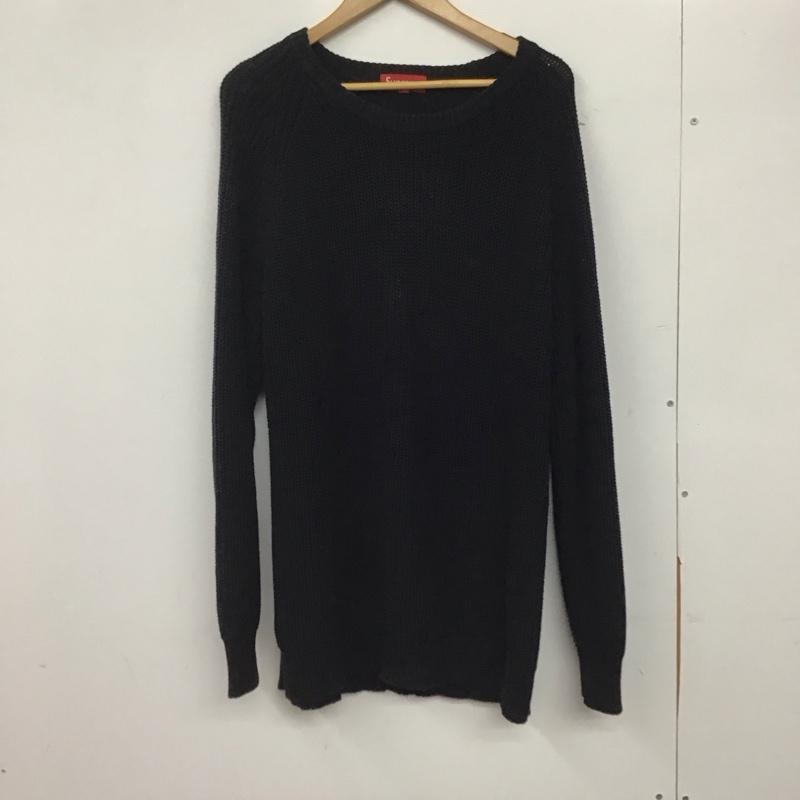 シュプリーム Supreme ニット、セーター 長袖 XL 刺繍 黒 / ブラック /  メンズ USED 古着 中古 10144862