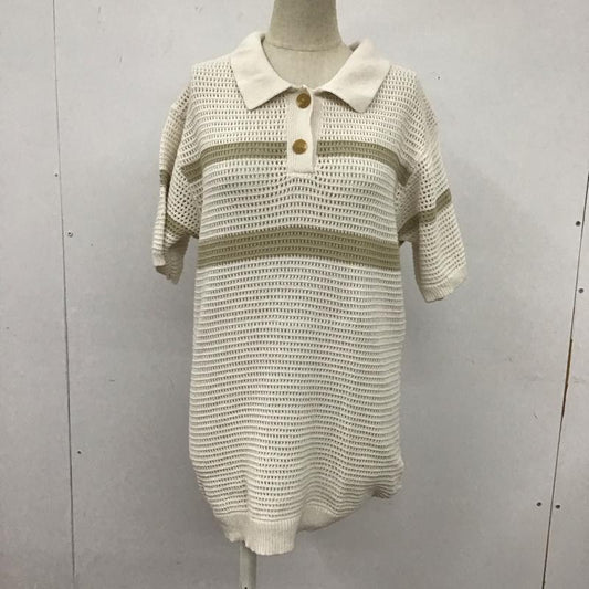 ニコアンド niko and... ポロシャツ 半袖 NKN33677CF L 無地 マルチカラー / マルチカラー /  レディース USED 古着 中古 10109105