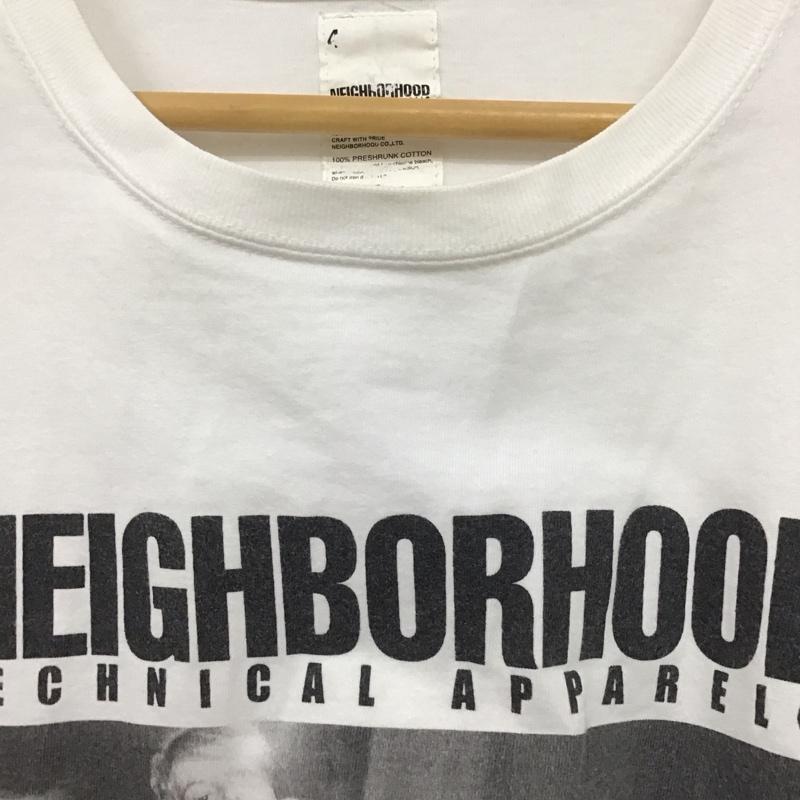 ネイバーフッド NEIGHBORHOOD Tシャツ 半袖 半袖カットソー プリントTシャツ クルーネックカットソー 4 プリント 白 / ホワイト /  メンズ USED 古着 中古 10132675