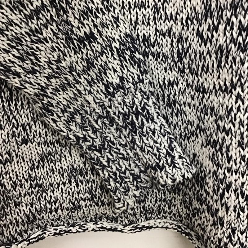 ジュンハシモト junhashimoto ニット、セーター 長袖 1091610012 TAPEYARN 長袖ニット クルーネック 2 総柄 白 / ホワイト / X 紺 / ネイビー /  メンズ USED 古着 中古 10144609
