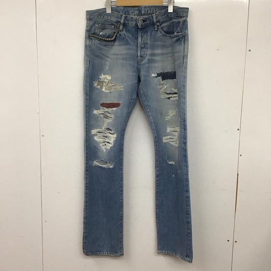 ヒステリックグラマー HYSTERIC GLAMOUR パンツ デニム、ジーンズ 34インチ 無地 水色 / ライトブルー /  メンズ USED 古着 中古 10137003
