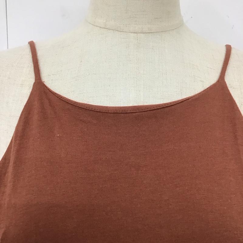 ザラ ZARA ワンピース ロングスカート ロングワンピース ノースリーブロングワンピース フレアスカート S 無地 茶 / ブラウン /  レディース USED 古着 中古 10112119