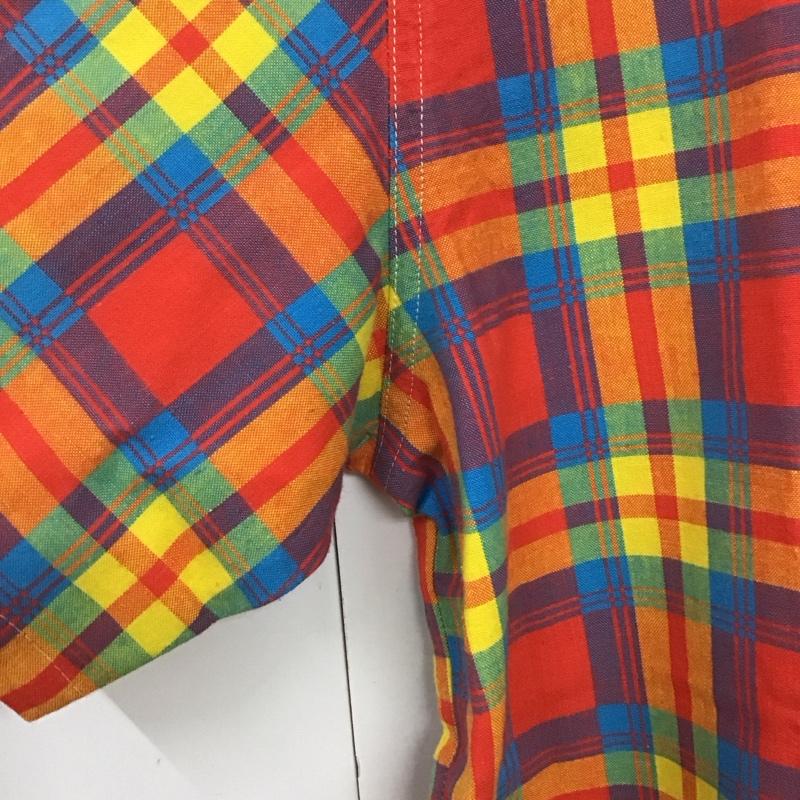 アンドサンズ ANDSUNS シャツ、ブラウス 半袖 L チェック マルチカラー / マルチカラー /  メンズ USED 古着 中古 10132022