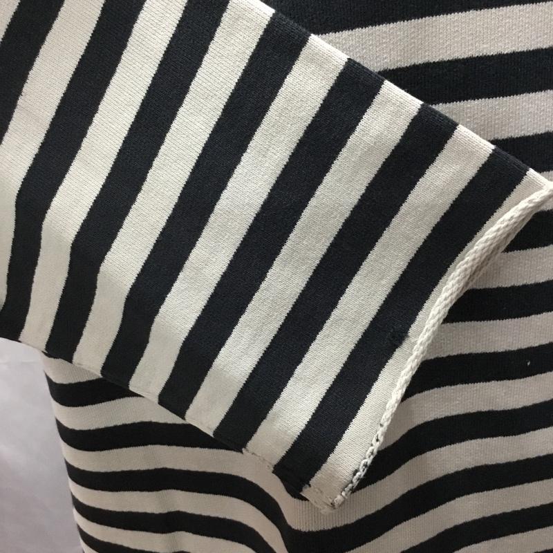 アベイシングエイプ A BATHING APE カットソー 長袖 長袖カットソー クルーネックカットソー ロングスリーブカットソー プリントTシャツ M ボーダー柄 黒 / ブラック / X ベージュ / ベージュ /  メンズ USED 古着 中古 10114788