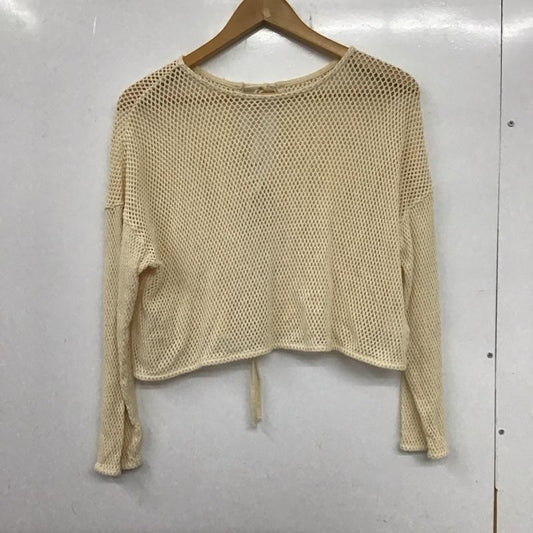 ローリーズファーム LOWRYS FARM トップス トップス メッシュ 1 無地 ベージュ / ベージュ /  レディース USED 古着 中古 10133496