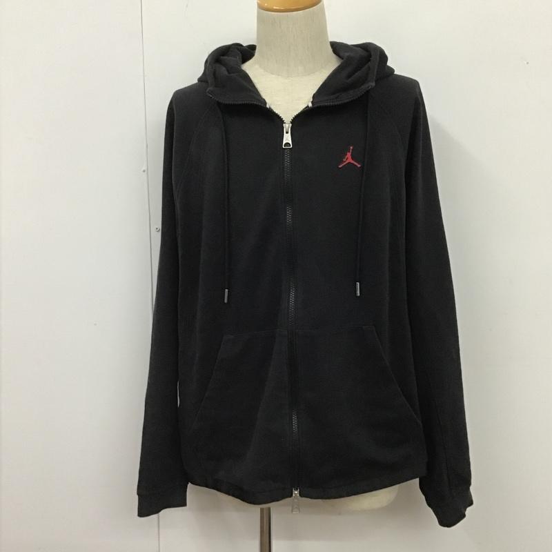 エアジョーダン AIR JORDAN パーカー 長袖 ジップパーカー DJ0885-010 ワームアップ ジャケット XL 無地 黒 / ブラック /  メンズ USED 古着 中古 10106001