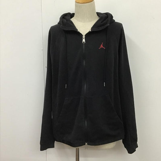 エアジョーダン AIR JORDAN パーカー 長袖 ジップパーカー DJ0885-010 ワームアップ ジャケット XL 無地 黒 / ブラック /  メンズ USED 古着 中古 10106001