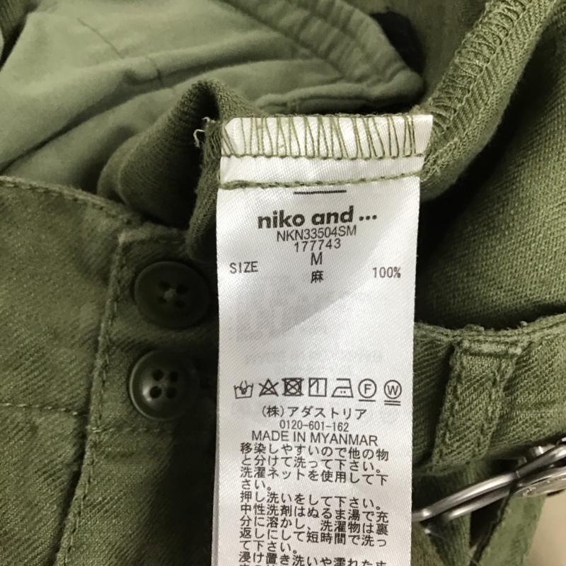 ニコアンド niko and... サロペット・オーバーオール サロペット、オーバーオール オールインワン ノースリーブ ジャンパースカート M 無地 カーキ / カーキ /  レディース USED 古着 中古 10149096
