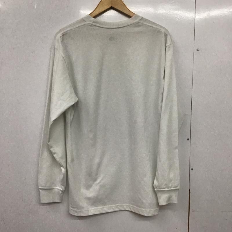 ザノースフェイス THE NORTH FACE カットソー 長袖 nt32254 長袖Tシャツ クルーネック L ロゴ、文字 白 / ホワイト /  メンズ USED 古着 中古 10150603