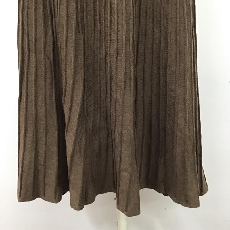 ミラオーウェン Mila Owen スカート ロングスカート 09wn0195130 0 無地 茶 / ブラウン /  レディース USED 古着 中古 10121540