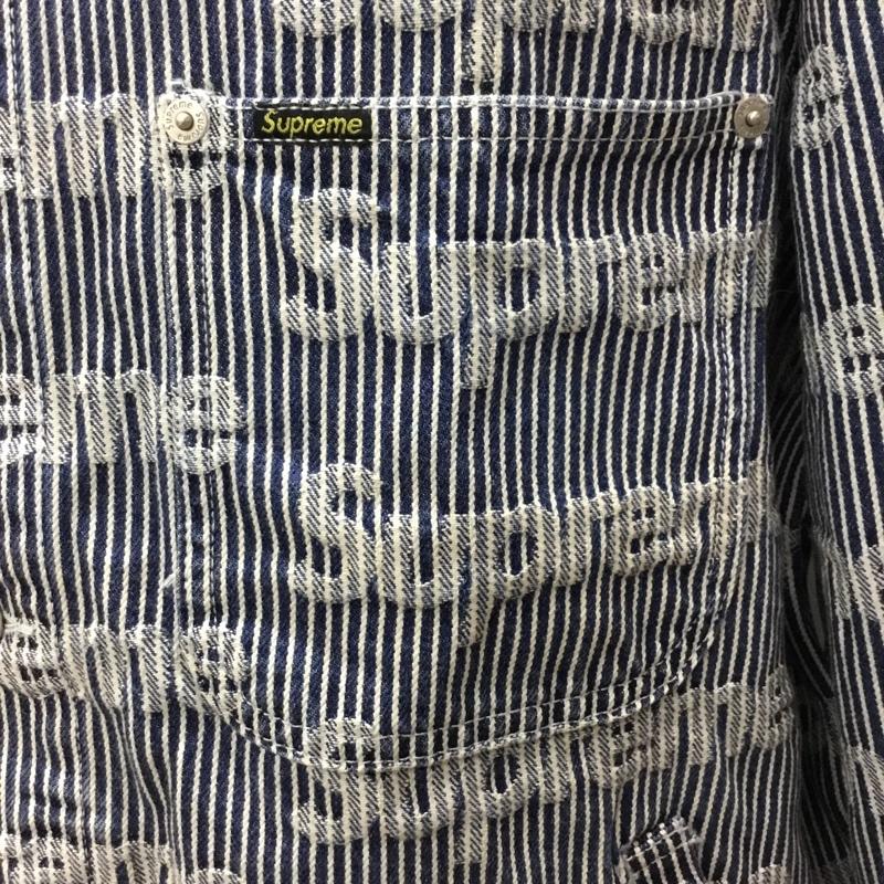 シュプリーム Supreme ジャケット、上着 ジャケット、ブレザー 24ss DenimChoreTruckerJacket ヒッコリーデニムジャケット XL 総柄 インディゴ / インディゴ /  メンズ USED 古着 中古 10122283