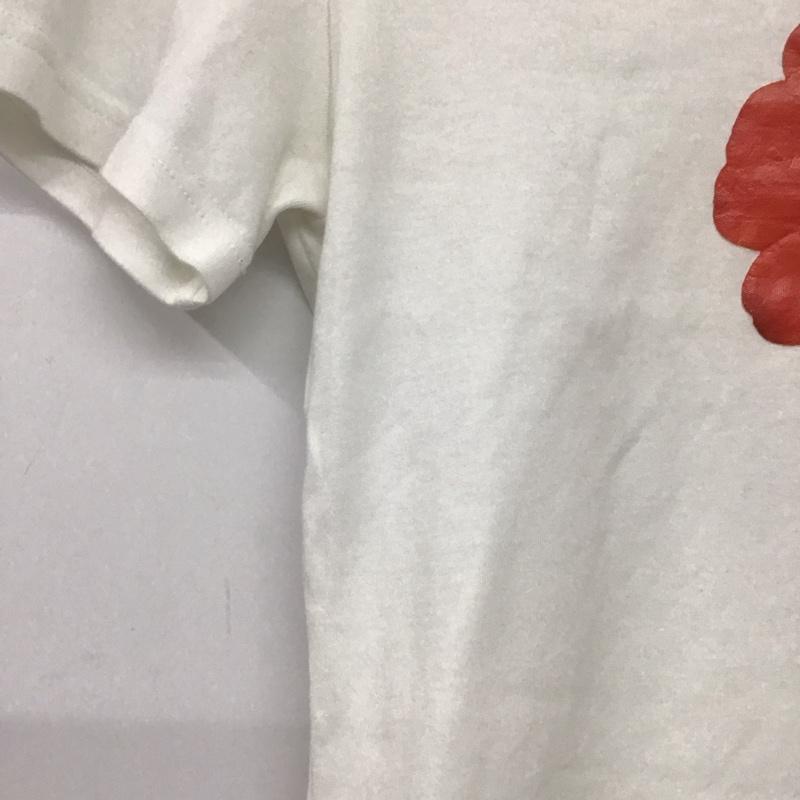 バーバリーロンドン Burberry London Tシャツ 半袖 FAA29-410 キーネック 1 花柄 白 / ホワイト /  レディース USED 古着 中古 10141964