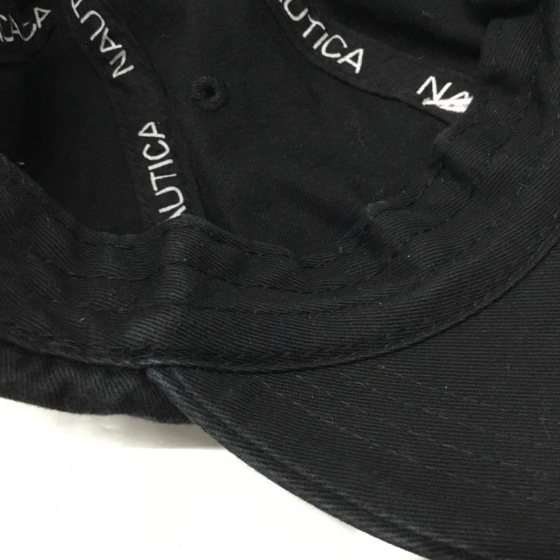 ノーティカ NAUTICA 帽子 キャップ 6パネルキャップ コットン ロゴ、文字 黒 / ブラック /  メンズ USED 古着 中古 10107912