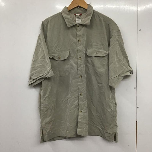 ザノースフェイス THE NORTH FACE シャツ、ブラウス 半袖 半袖シャツ 無地シャツ ポケットシャツ L 無地 灰 / グレー /  メンズ USED 古着 中古 10138559