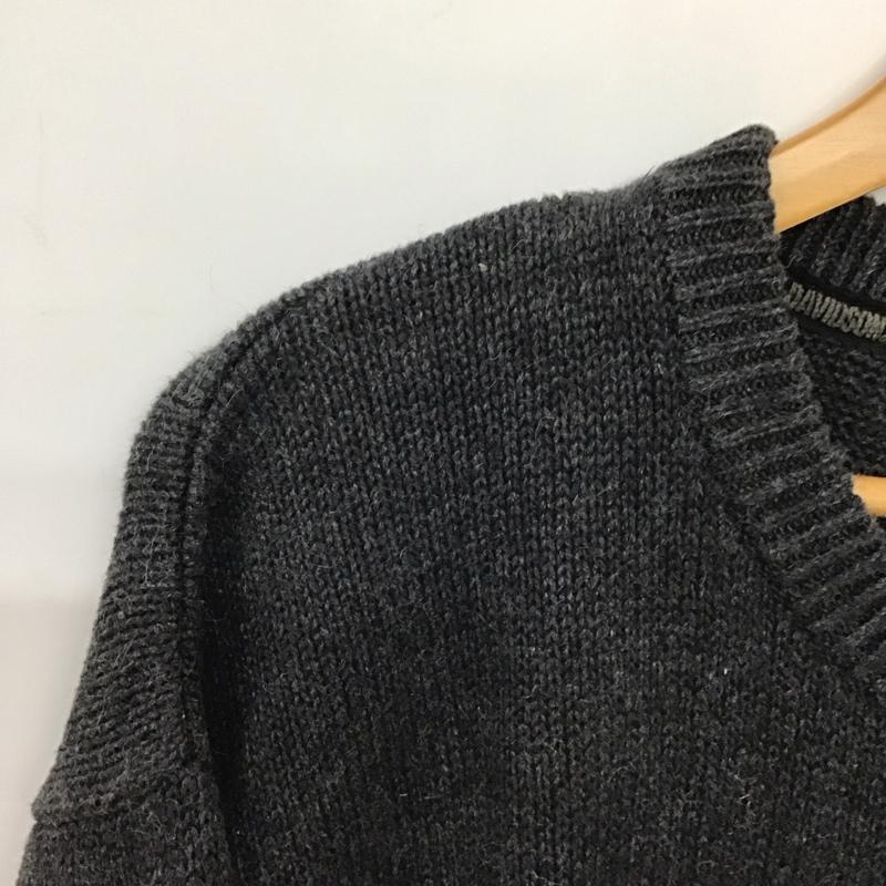 ハーレーダビッドソン Harley-Davidson ニット、セーター 長袖 長袖ニットカットソー クルーネック セーター ロゴ、文字 灰 / グレー /  メンズ USED 古着 中古 10140510