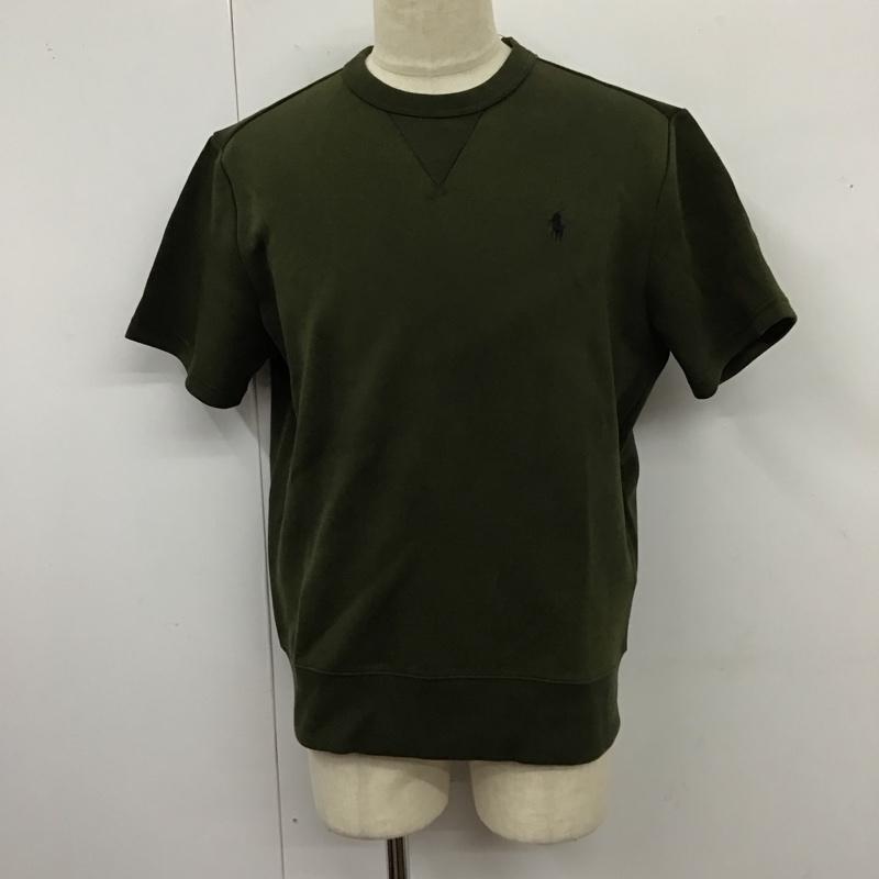 ポロラルフローレン POLO RALPH LAUREN カットソー 半袖 半袖カットソー プリントTシャツ クルーネックカットソー M ロゴ、文字 カーキ / カーキ /  メンズ USED 古着 中古 10120382
