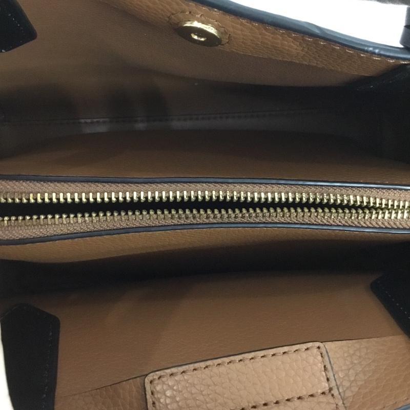 マイケルコース MICHAEL KORS ハンドバッグ ハンドバッグ 35S0GKFS1T ロゴ、文字 茶 / ブラウン / X 黒 / ブラック /  レディース USED 古着 中古 10140819