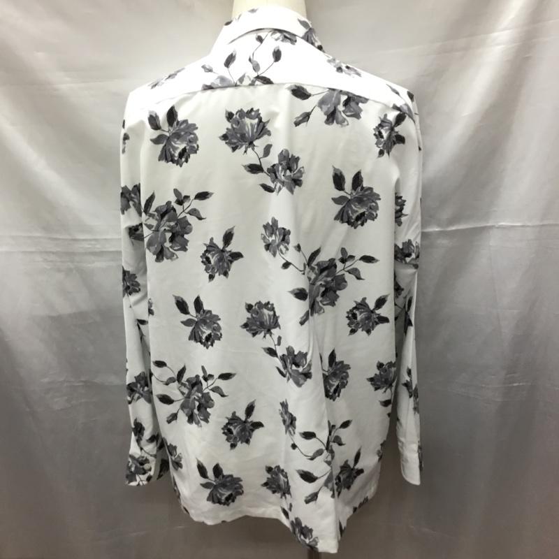 アデイインザライフ ユナイテッドアローズ A day in the life UNITED ARROWS シャツ、ブラウス 長袖 長袖シャツ カラーシャツ ポケットシャツ 長袖カットソー プリントシャツ L プリント 白 / ホワイト /  メンズ USED 古着 中古 10114614