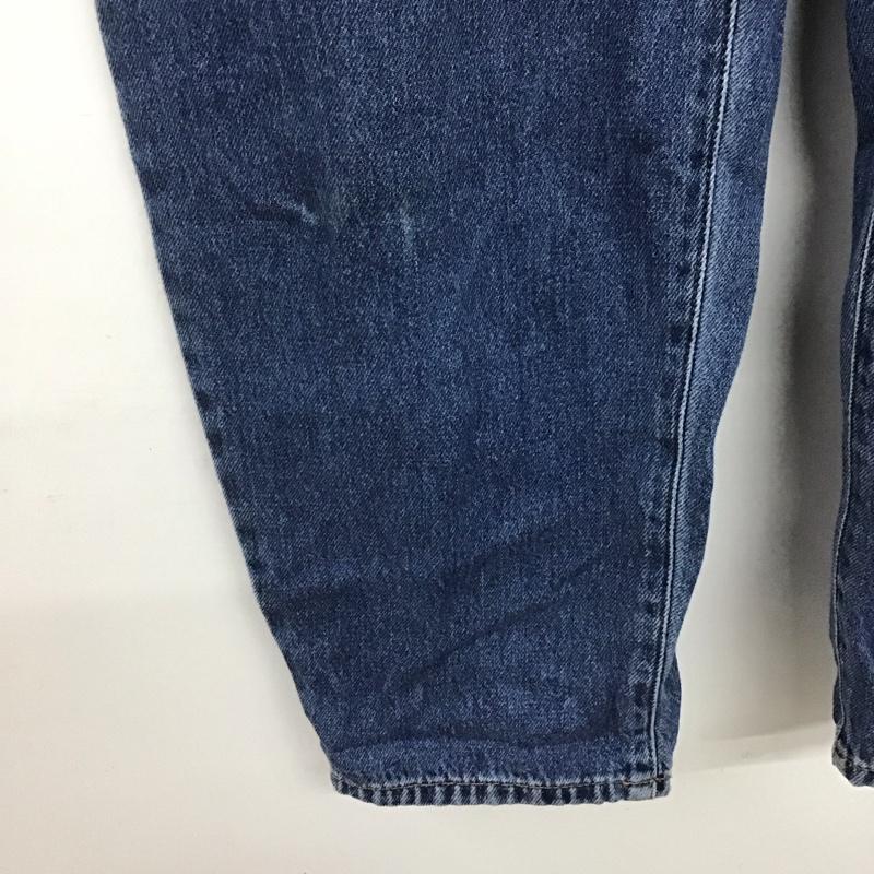 ザラ ZARA パンツ デニム、ジーンズ デニムパンツ ワイドパンツ カジュアルパンツ 44インチ 無地 インディゴ / インディゴ /  レディース USED 古着 中古 10135577