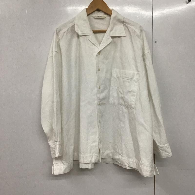 ハーベスティ HARVESTY シャツ、ブラウス 長袖 長袖シャツ 無地シャツ カラーシャツ 1 無地 白 / ホワイト /  メンズ USED 古着 中古 10142595