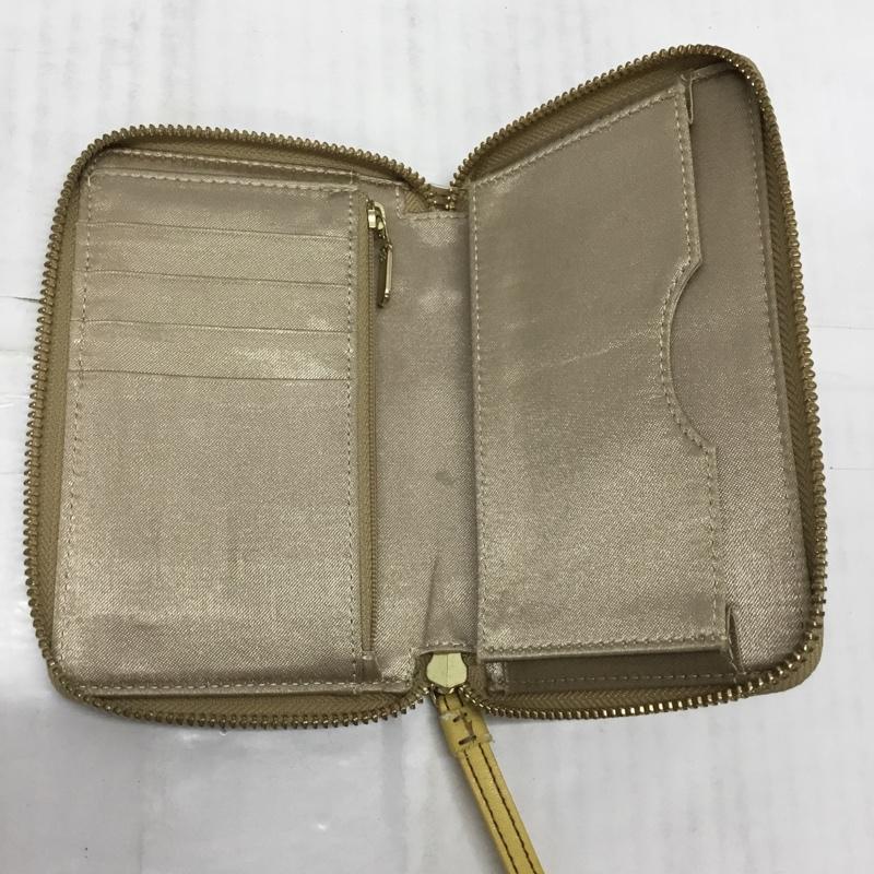 バーバリーブルーレーベル BURBERRY BLUE LABEL ファッション小物 ファッション小物 ラウンドファスナー 小物入れ カード入れ ロゴ、文字 マスタード / マスタード /  レディース USED 古着 中古 10117648