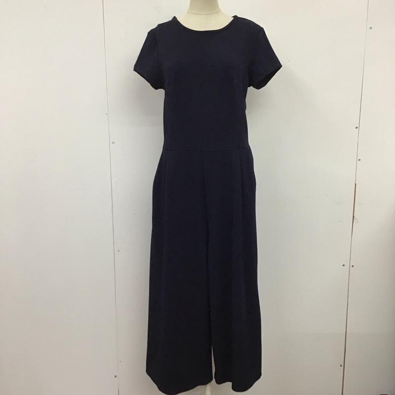 ザラコレクション ZARA COLLECTION ワンピース ロングスカート 半袖ロングワンピース フレアスカート 切り替えワンピース M 無地 紺 / ネイビー /  レディース USED 古着 中古 10122714