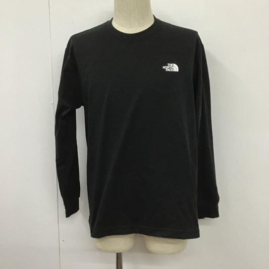 ザノースフェイス THE NORTH FACE カットソー 長袖 NT32343 ロングスリーブバックスクエアロゴティー 長袖Tシャツ プリントTシャツ M ロゴ、文字 黒 / ブラック /  メンズ USED 古着 中古 10105565
