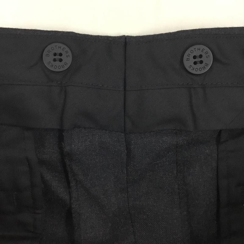 ブルックスブラザーズ BROOKS BROTHERS パンツ スラックス スラックスパンツ ワイドパンツ カジュアルパンツ センタータックパンツ 36 無地 黒 / ブラック /  メンズ USED 古着 中古 10122265