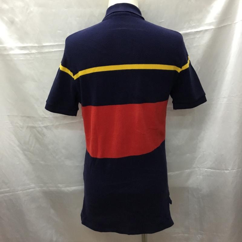 ポロバイラルフローレン Polo by RALPH LAUREN ポロシャツ 半袖 半袖ポロシャツ カラーシャツ 半袖カットソー XS ボーダー柄 赤 / レッド / X 黄 / イエロー / X 紺 / ネイビー /  メンズ USED 古着 中古 10109301