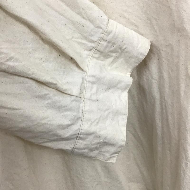 ミリタリー ミリタリー シャツ、ブラウス 長袖 長袖シャツ 無地シャツ ノーカラーシャツ ミリタリーシャツ ヘンリーシャツ 無地 ベージュ / ベージュ /  メンズ USED 古着 中古 10138160