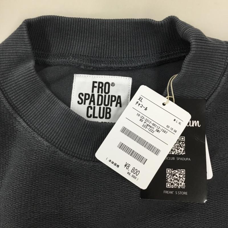 フリークスストア FREAK S STORE トレーナー 長袖 223-1222 スウェット 長袖トレーナー クルーネック XL ロゴ、文字 灰 / グレー /  メンズ USED 古着 中古 10121499