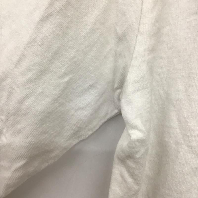 チャンピオン Champion カットソー 長袖 長袖カットソー プリントカットソー クルーネック M プリント 白 / ホワイト /  メンズ USED 古着 中古 10132678