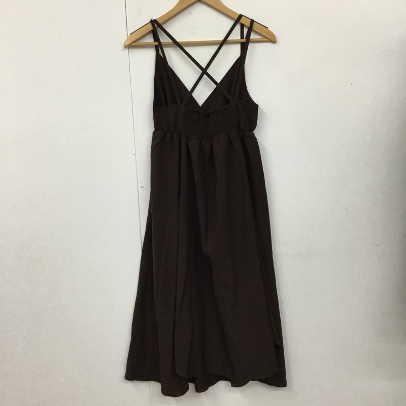 アプレジュール apres jour ワンピース ロングスカート S 無地 茶 / ブラウン /  レディース USED 古着 中古 10110762