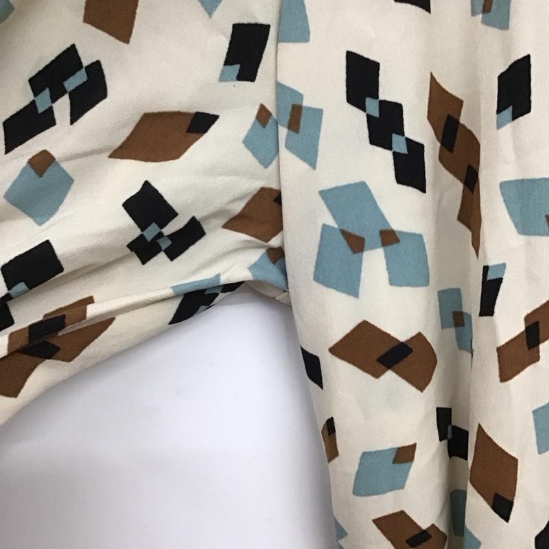 アズールバイマウジー AZUL BY MOUSSY ワンピース ロングスカート 250FAB33-164G MULTI PATTERN HIGH NECK OP レトロ 五分袖 幾何学柄 S 総柄 マルチカラー / マルチカラー /  レディース USED 古着 中古 10146502