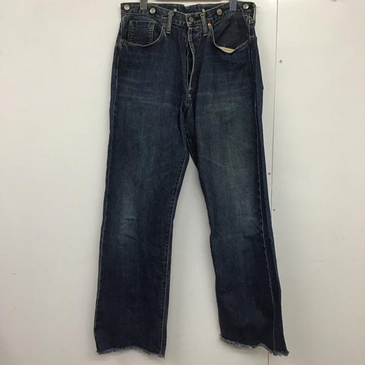 ショット schott パンツ デニム、ジーンズ デニムパンツ ワイドパンツ カジュアルパンツ ストレッチパンツ 33インチ 無地 インディゴ / インディゴ /  メンズ USED 古着 中古 10141610