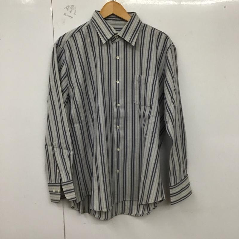 ランバン LANVIN シャツ、ブラウス 長袖 長袖シャツ ストライプシャツ カラーシャツ L ストライプ マルチカラー / マルチカラー /  メンズ USED 古着 中古 10128645