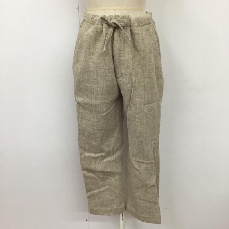 ハツキ HATSKI パンツ スラックス htk-21006-w ウールスラックス ワイドパンツ カジュアルパンツ 0 無地 ベージュ / ベージュ /  レディース USED 古着 中古 10113848