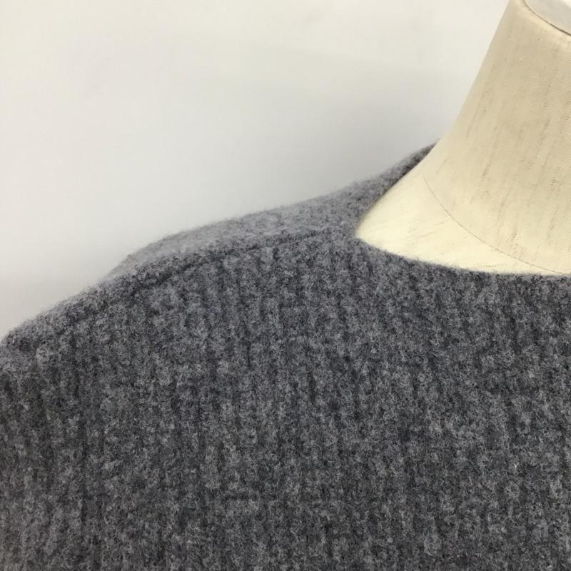 マウジー MOUSSY セットアップ セットアップ 010GAS70-6080 BANANA SLEEVE WOOL KNIT ニットトップス ニットスカート FREE 無地 灰 / グレー /  レディース USED 古着 中古 10147167