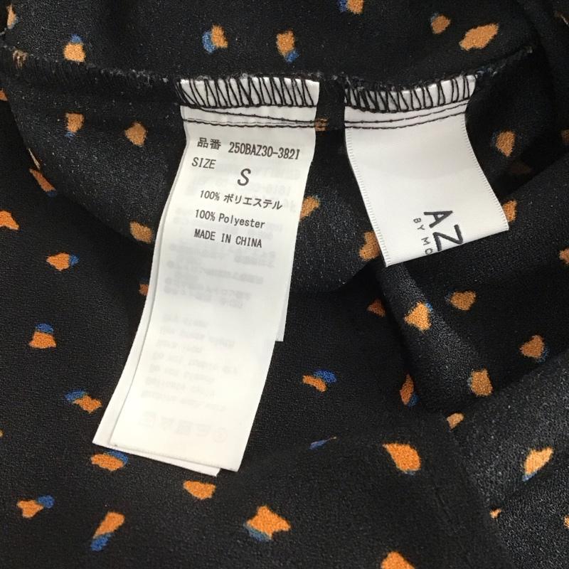 アズールバイマウジー AZUL BY MOUSSY シャツ、ブラウス 長袖 S ドット 黒 / ブラック /  レディース USED 古着 中古 10144589