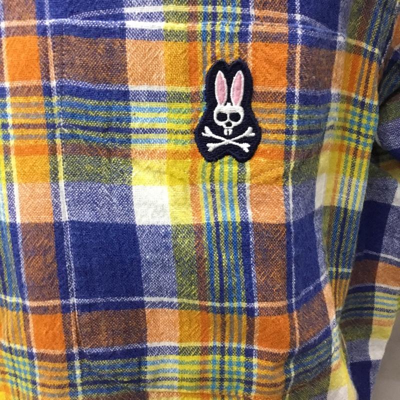 サイコバニー Psycho Bunny シャツ、ブラウス 半袖 半袖シャツ カラーシャツ 半袖カットソー チェックシャツ XL チェック マルチカラー / マルチカラー /  メンズ USED 古着 中古 10119400