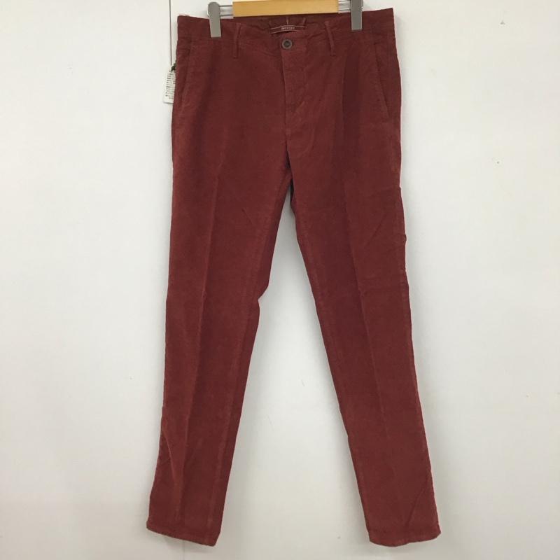 インコテックス INCOTEX パンツ チノパン コーデュロイパンツ センタータックパンツ スリムパンツ 34 無地 えんじ / ワインレッド /  メンズ USED 古着 中古 10111644