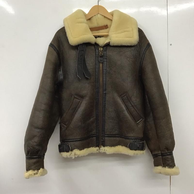 アヴィレックス AVIREX ジャケット、上着 ジャンパー、ブルゾン ジップアップジャケット ボアジャケット アウター 34 無地 茶 / ブラウン /  メンズ USED 古着 中古 10137057